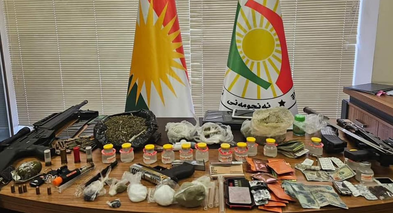 السلطات الأمنية في اربيل تعلن تفكيك ثلاث شبكات دولية للاتجار بالمخدرات