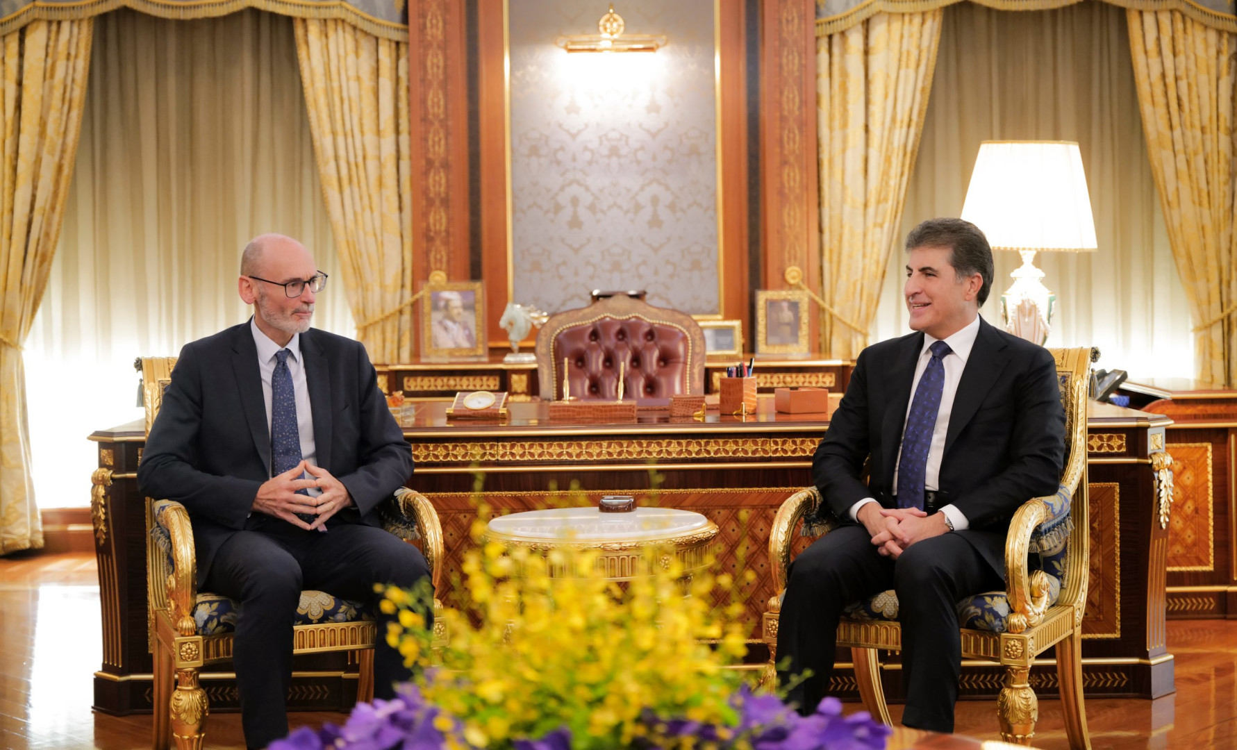 President Barzani, UK ambassador discuss bilateral relations