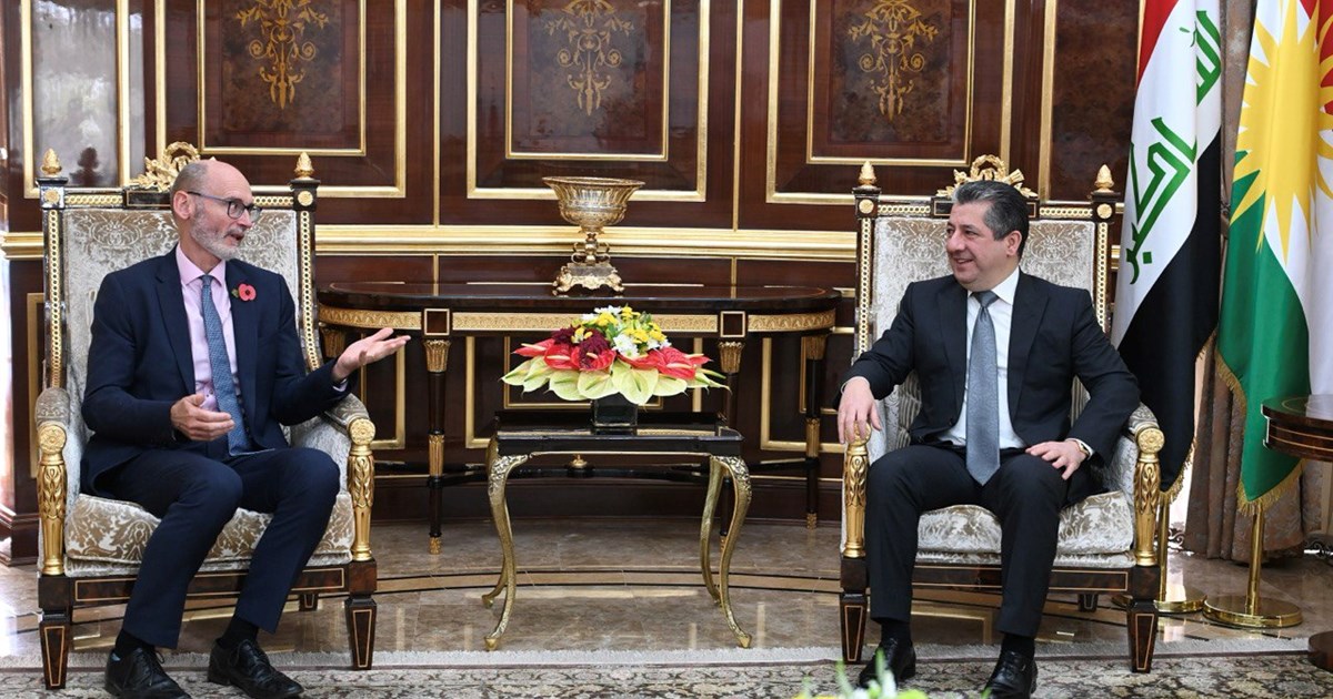 مسرور بارزاني والسفير البريطاني يتفقان على أهمية تجنيب العراق ما تشهده المنطقة من حروب