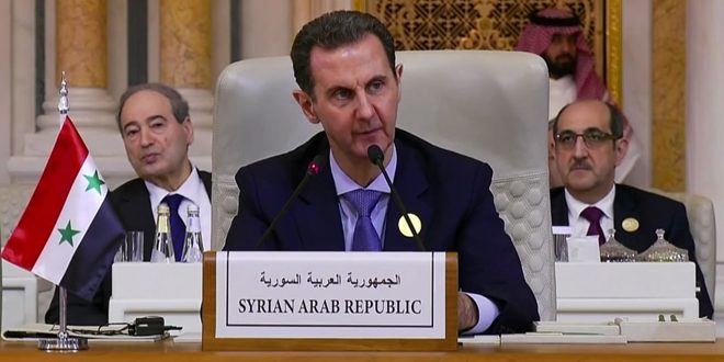 من الرياض.. الرئيس السوري: لا معنى لأي خطاب ما لم نمتلك أدوات الضغط