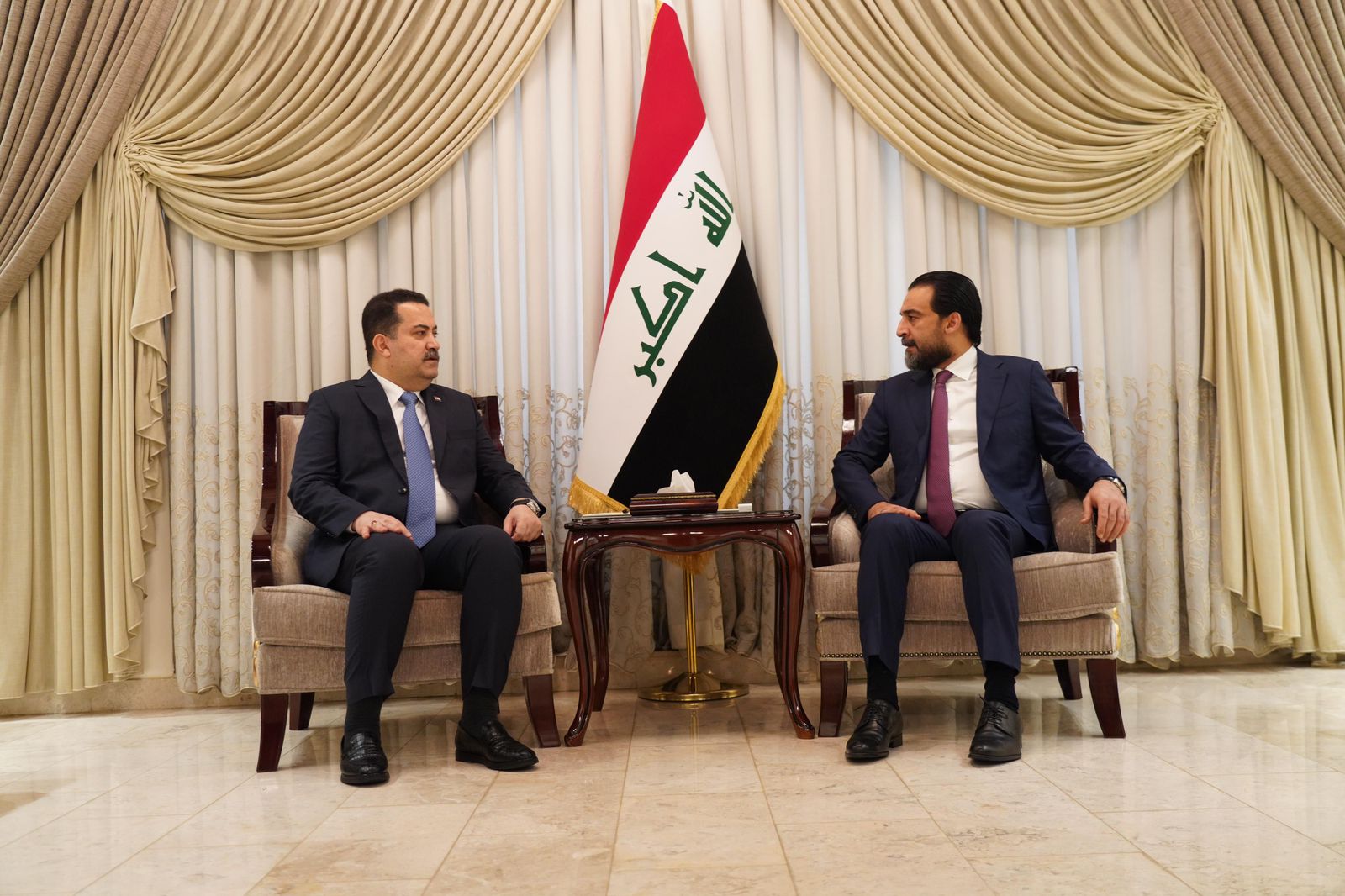 Iraqi Prime Minister meets deposed Parliament Speaker to discuss political developments