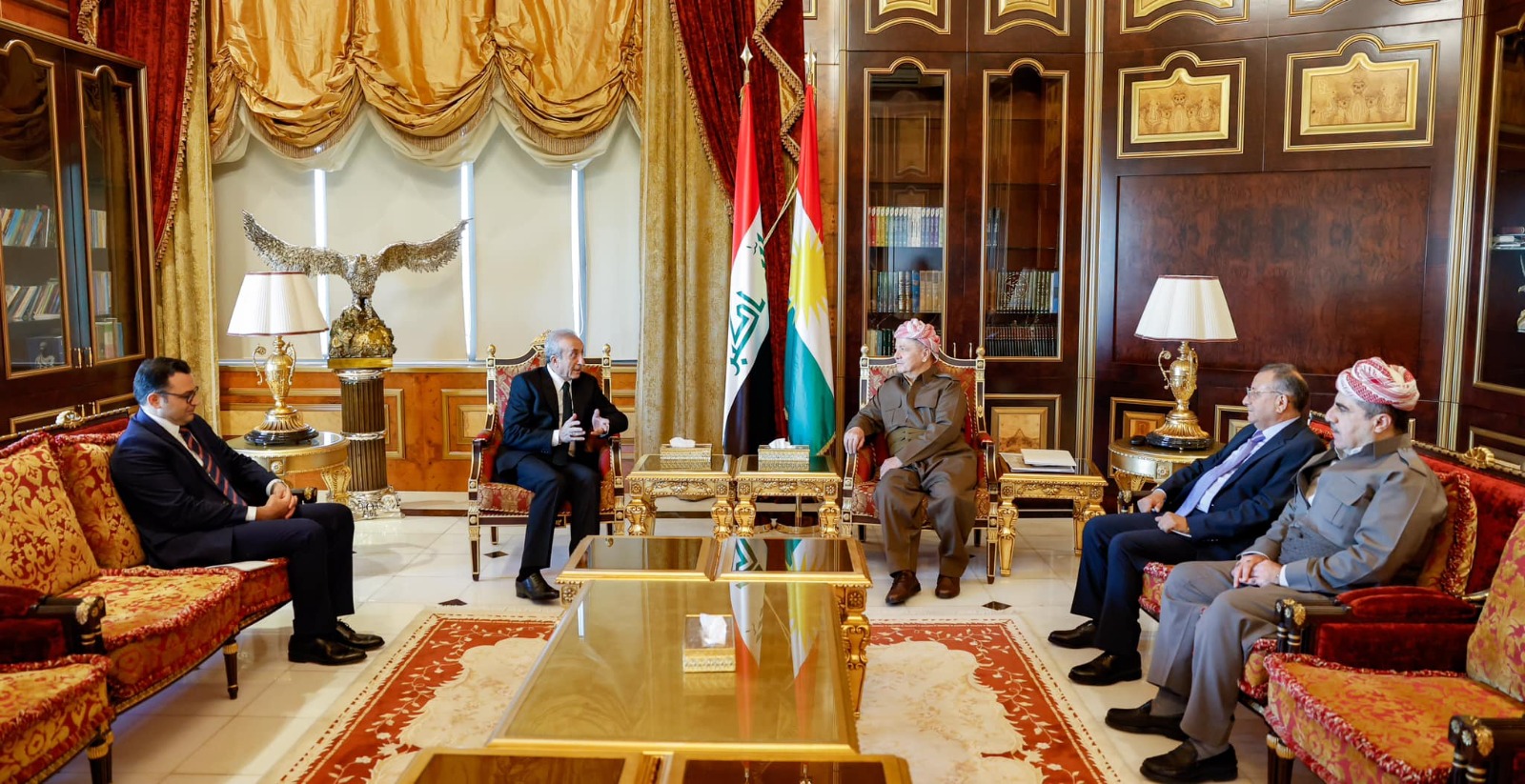 Kurdish Leader Barzani and Former Turkish Minister discuss regional situation and bilateral ties