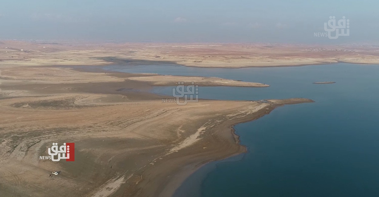 أزمة الجفاف تضرب بحيرة الموصل ومياهها تنخفض لمستوى غير مسبوق (صور)