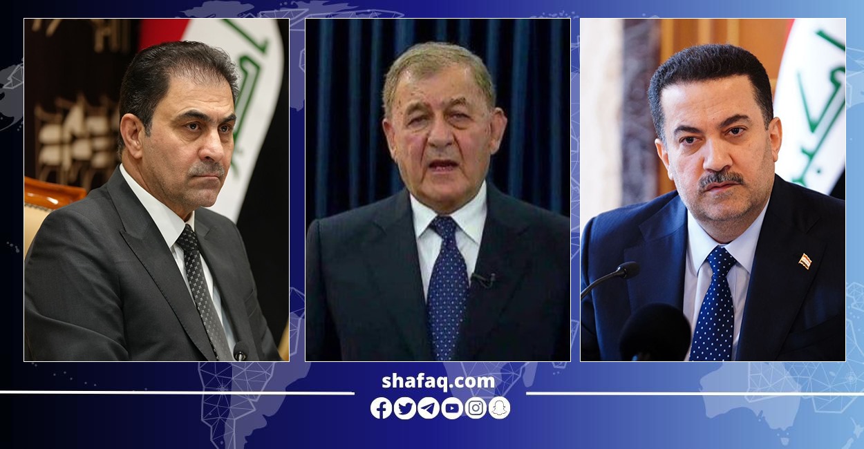 The three presidencies recall victory: Iraqis are fighting today the battle of reconstruction and construction