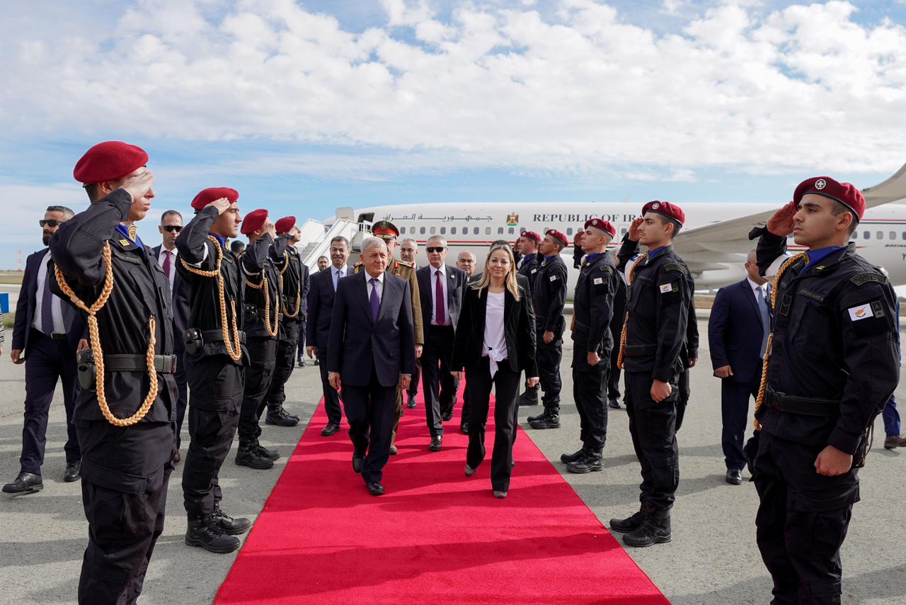 Iraq's President arrives in Cyprus for an official visit