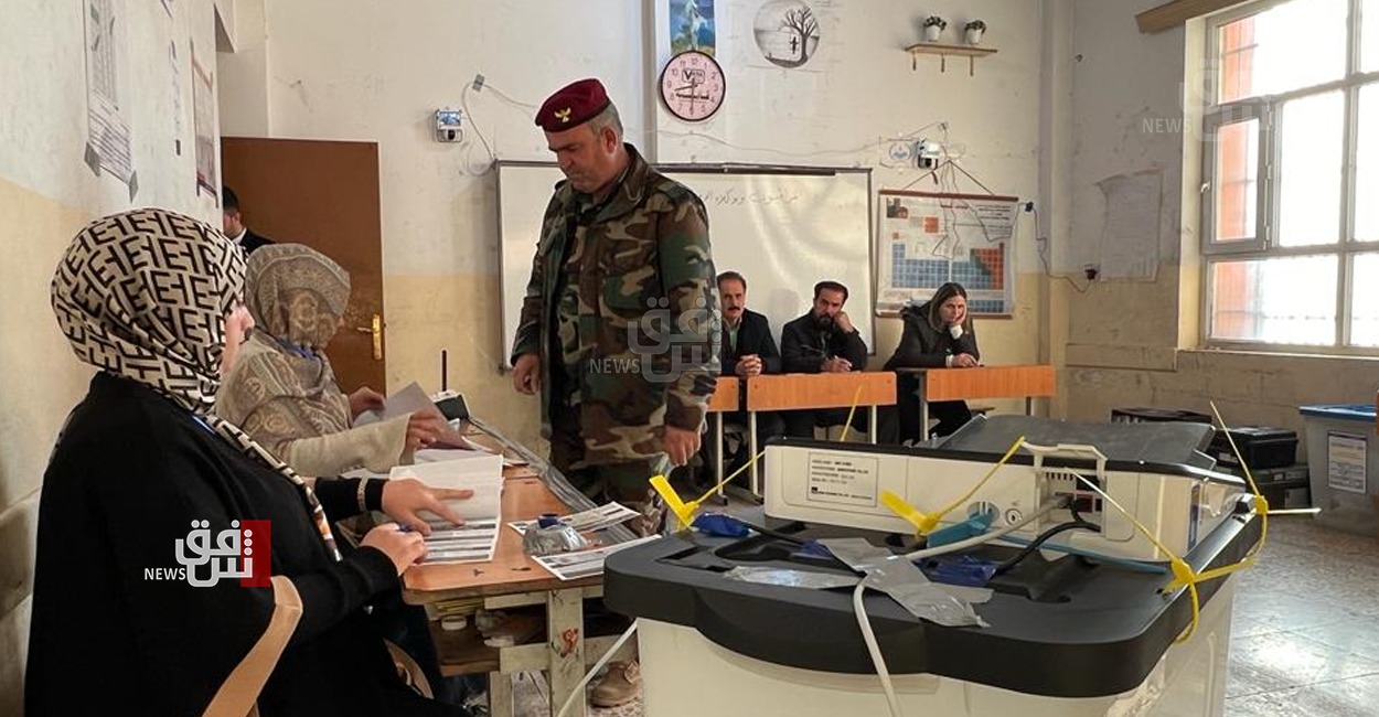في أربيل.. الأمن العراقي يشارك باقتراع خاص (صور)