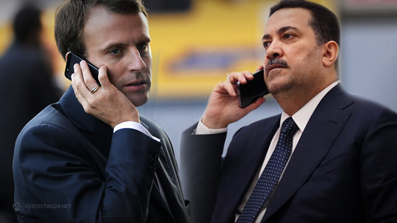 Al-Sudani and Macron discuss Gaza ceasefire and cooperation