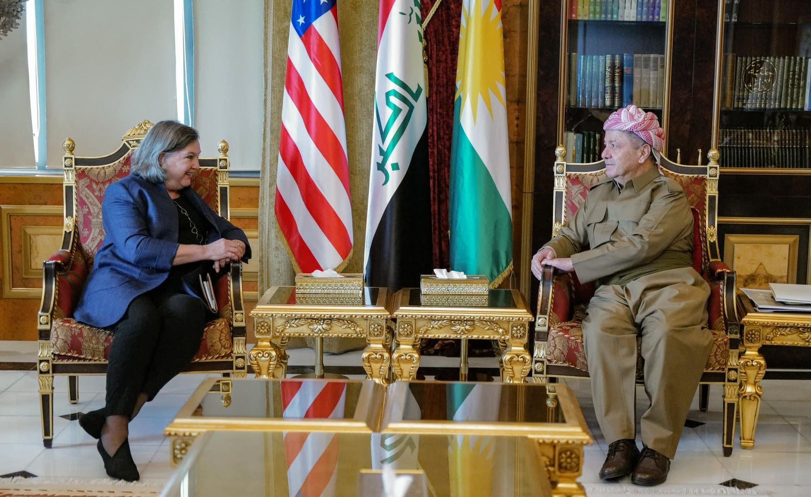 Kurdish leader Barzani, U.S. Under Secretary of State highlight coordination in addressing terrorism
