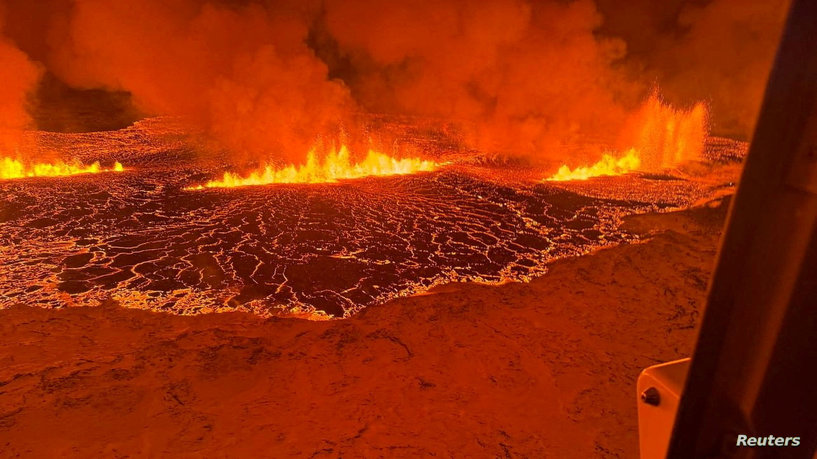 أرض النار.. "درون" توثق حمم بركان آيسلندا الثائر (فيديو)