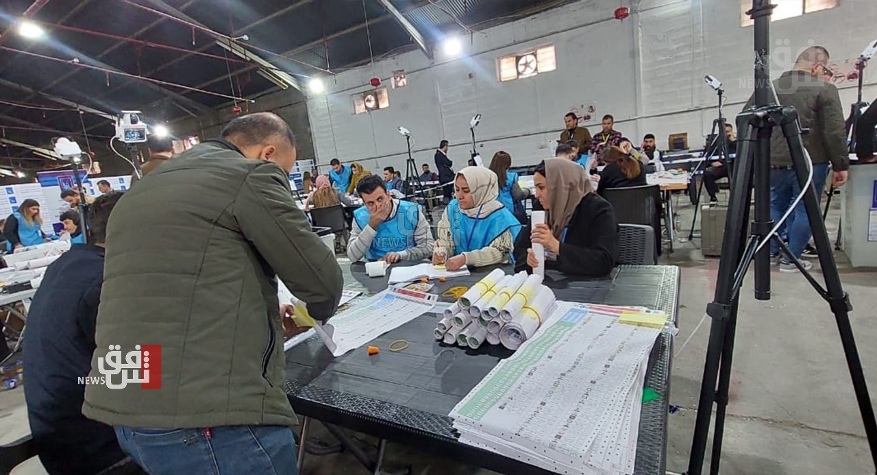 Erbil and Duhok Electoral Commissions conduct manual ballot tabulation for  stations