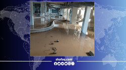 صور .. مياه الفيضانات تغمر محطة كهرباء "دربنديخان" ومنازل بإقليم كوردستان