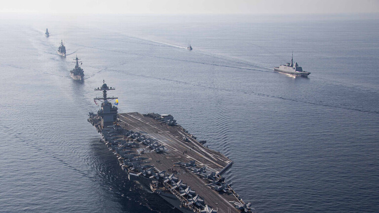 US aircraft carrier conducts patrol in Eastern Mediterranean