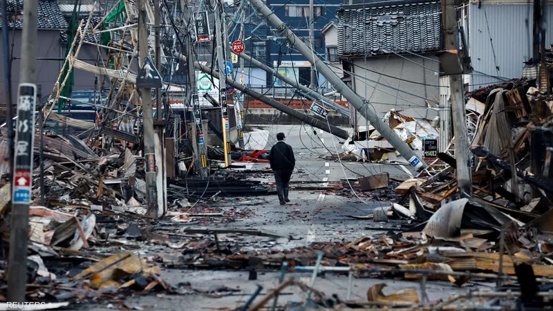 مهلة الانقاذ تنتهي اليوم.. ارتفاع عدد قتلى زلزال اليابان إلى 77 ضحية