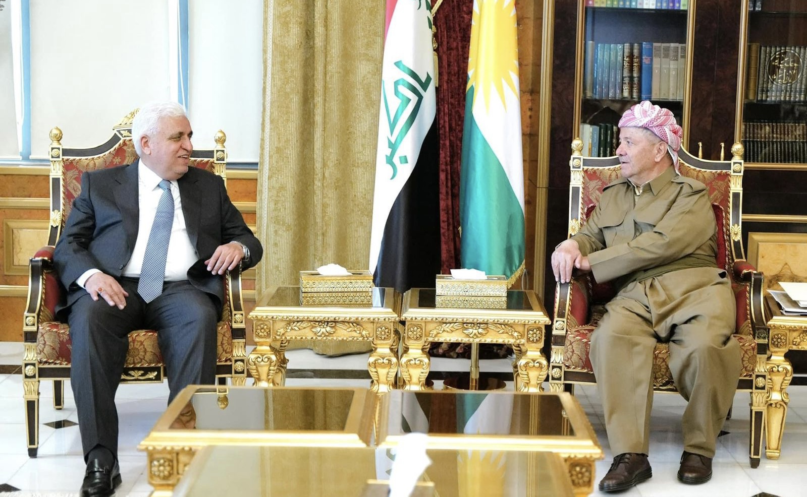 Masoud Barzani, Falih al-Fayyadh condemn attack on Peshmerga