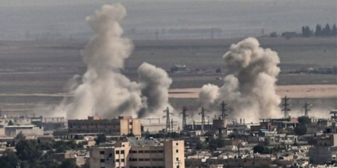 مرصد: قصف جوي يستهدف شاحنة محملة بالاسلحة بعد دخولها سوريا من الأراضي العراقية