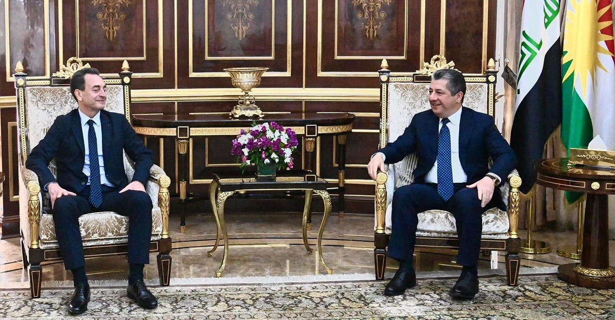 مسرور بارزاني للسفير الفرنسي: على بغداد ضمان الحقوق الدستورية لشعب كوردستان