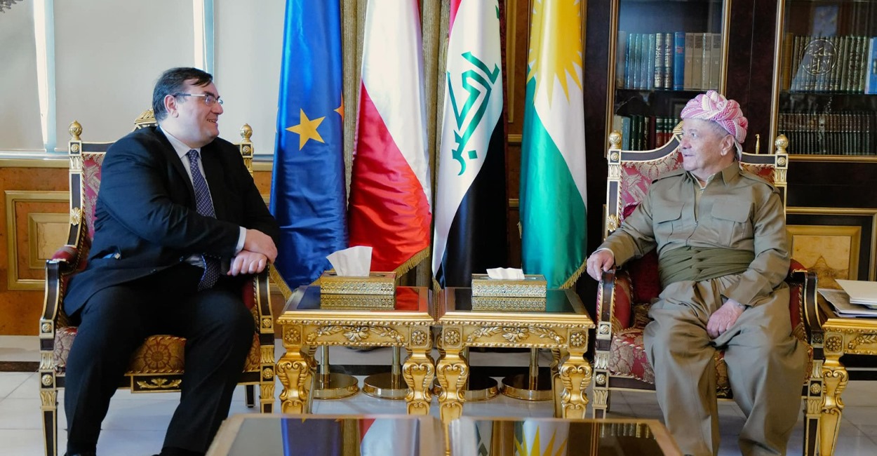مسعود بارزاني يبحث العلاقات التاريخية بين كوردستان والنمسا مع سفيرها في العراق