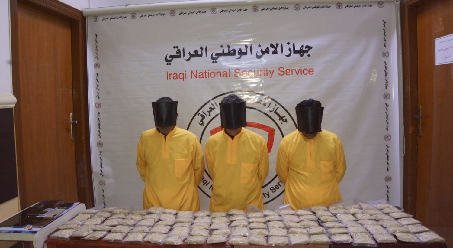 INSS arrests drug traffickers with 100 thousands of pills in Al-Anbar