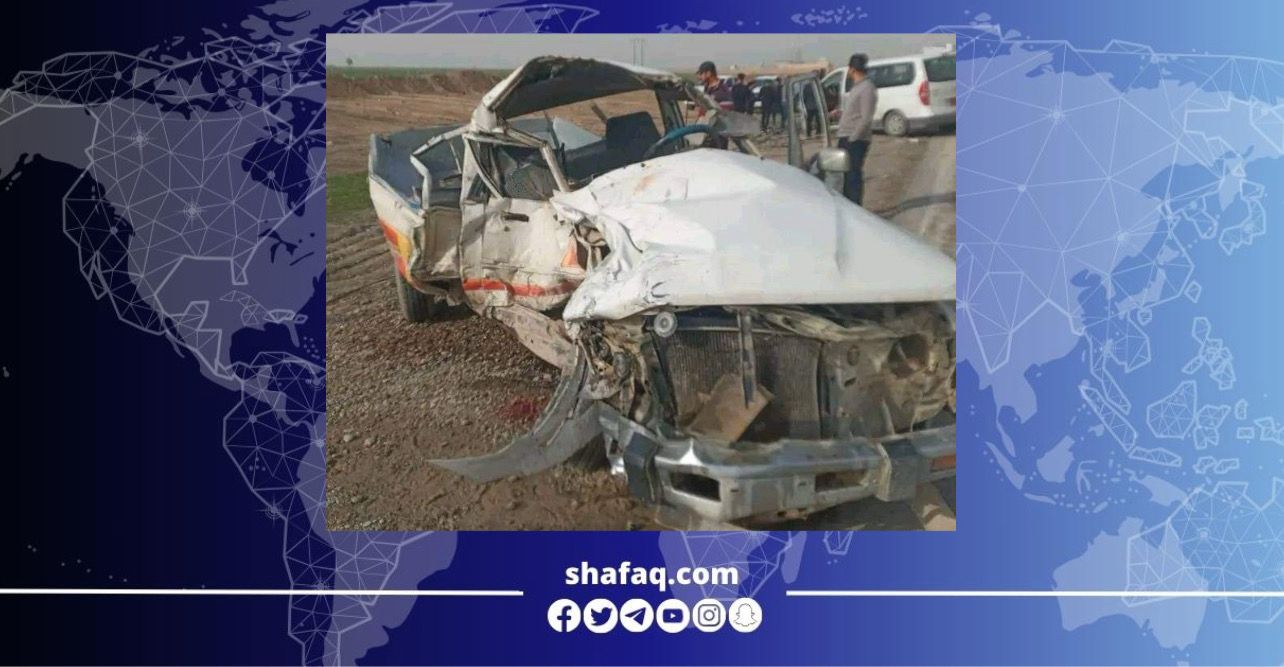 مصرع واصابة ثلاثة مدنيين بحادث سير مروع في صلاح الدين