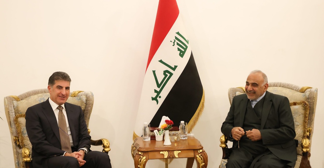 Nechirvan Barzani, Adel Abdul Mahdi advocate for a national dialogue to resolve Baghdad-Erbil disputes