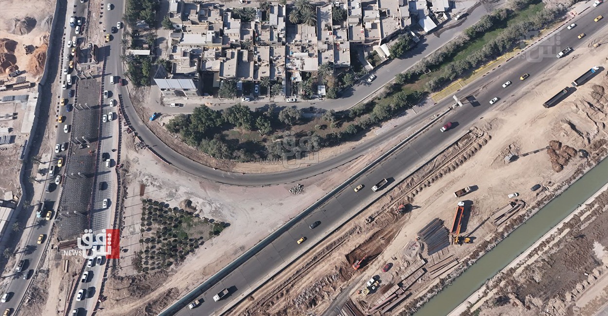 وتيرة عمل متصاعدة بمجسر ربط قناة الجيش بسريع محمد القاسم (صور)