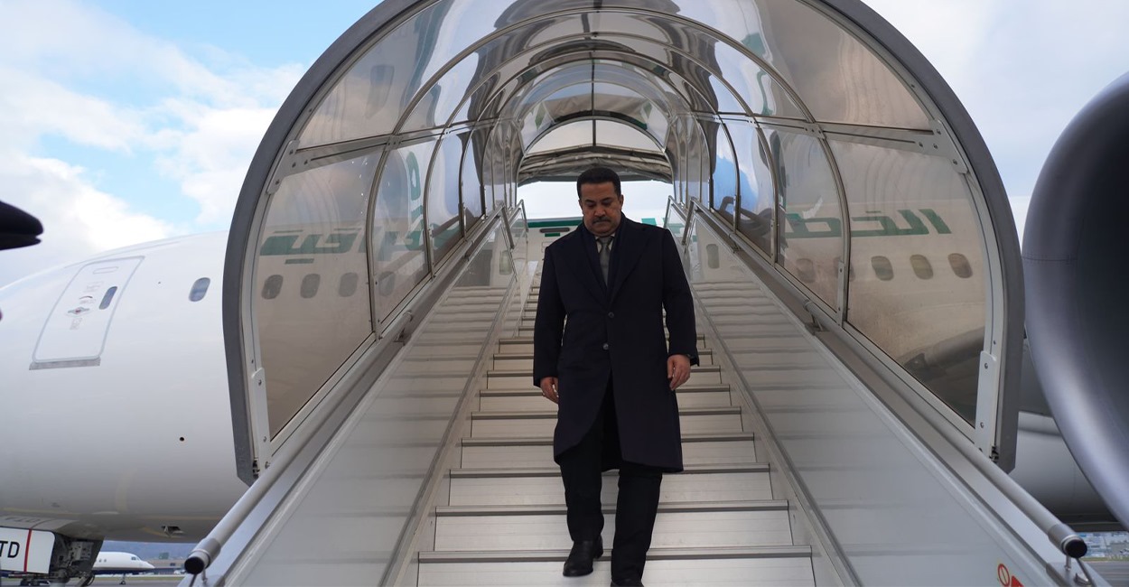 Al-Sudani arrives in Davos to push the "Development and Reform" agenda