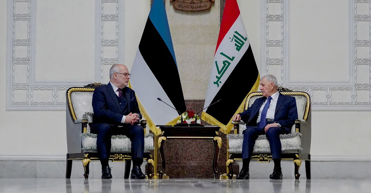 رئيسا العراق واستونيا يدينان هجوم أربيل: انتهاك لسيادة البلد وتصعيد خطير غير مقبول
