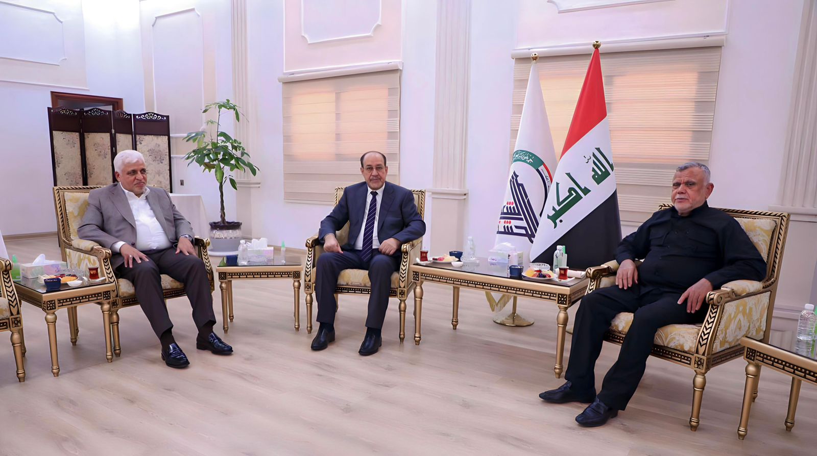 AlMaliki alAmiri and alFayyadh emphasize support for the government