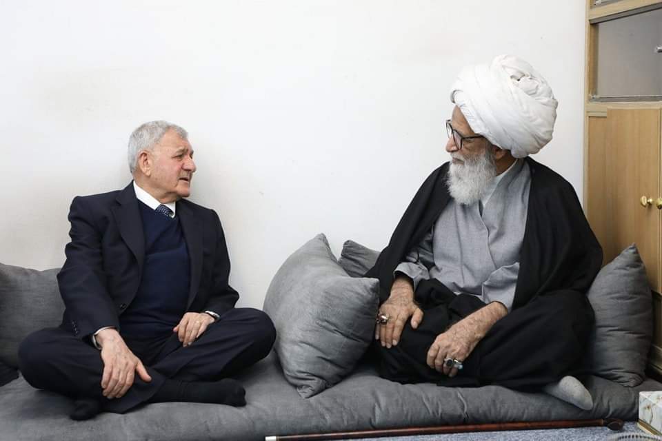 The President meets with Ayatollah al-Najafi to discuss national issues