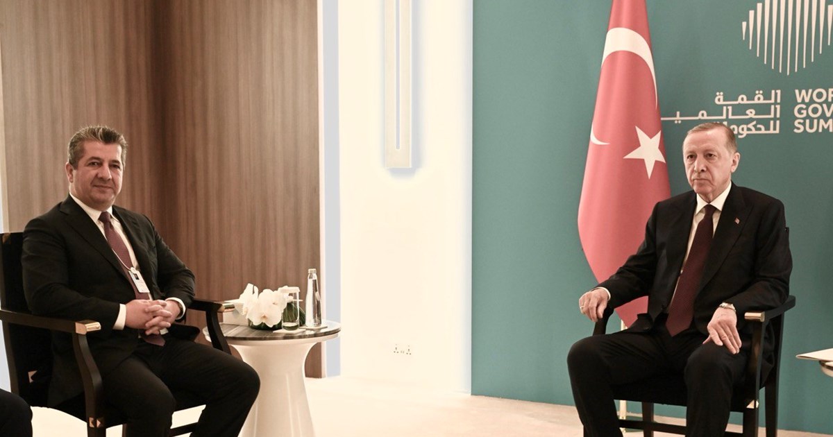 Barzani, Erdogan Discuss Iraq, Regional Developments in Dubai