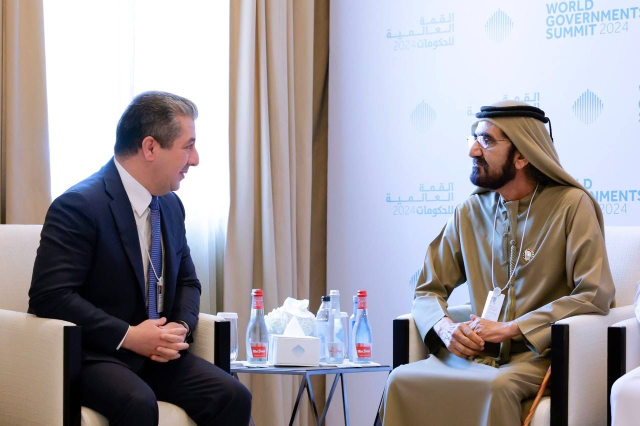 حاكم دبي يؤكد حرصه على تعزيز العلاقات مع كوردستان