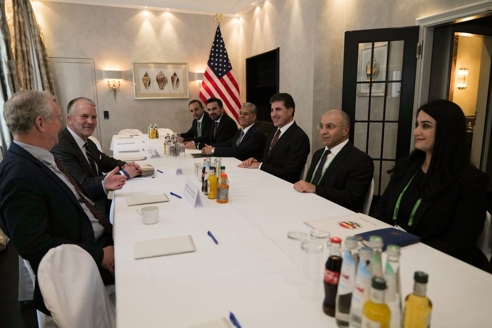 President Barzani discusses security development with a US delegation at MSC2024
