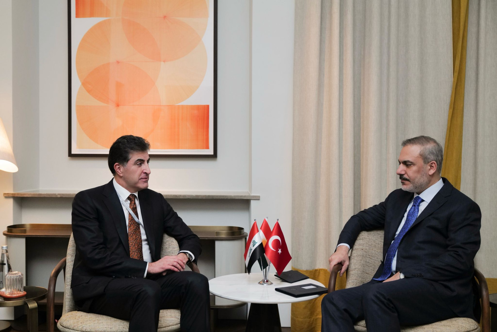 Kurdistan's president, Turkish FM discuss bilateral ties, regional security
