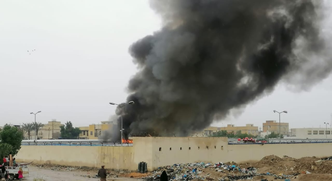 اندلاع حريق "كبير" داخل مقر شركة صينية في الناصرية جنوبي العراق