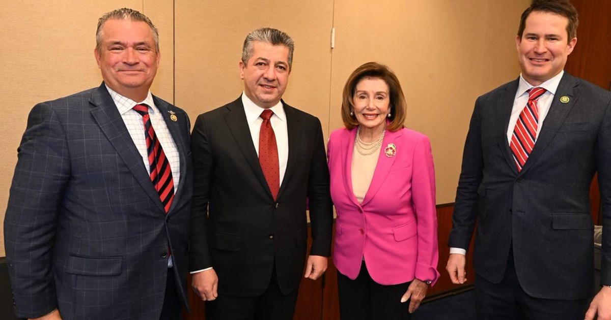 PM Barzani calls for committing to Iraqi constitution in meeting with Pelosi