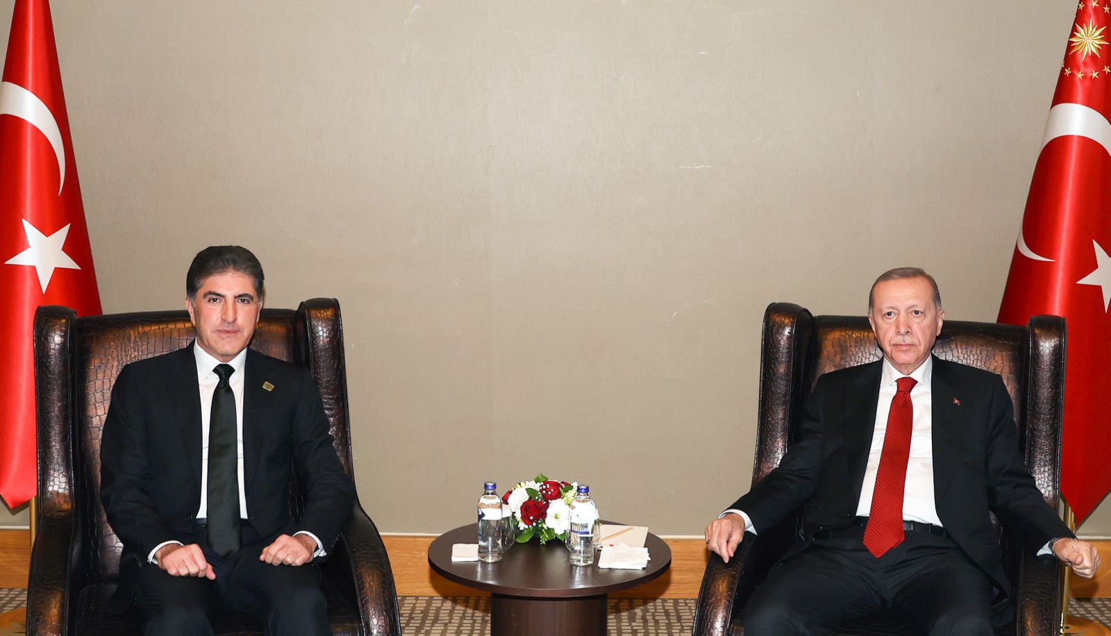 AlMaliki meets with the head of the Patriotic Union of Kurdistan Party Bafel Talabani
