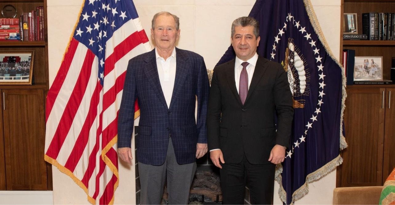 Former US President Bush extends greetings to Kurdish Leader Masoud Barzani