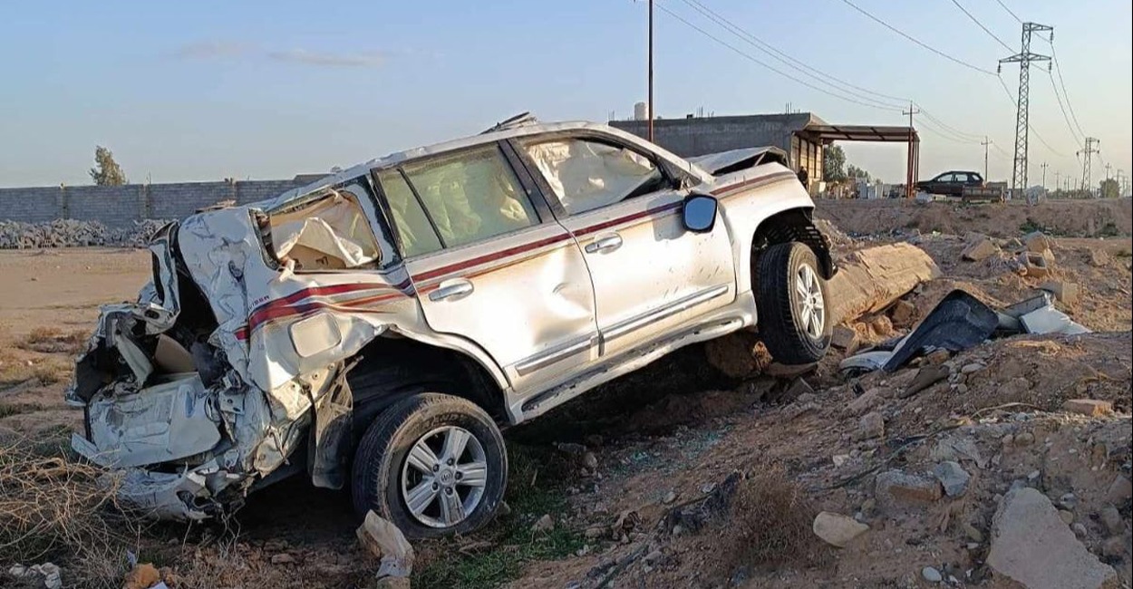إصابة سبعة مدنيين بحادثيّ سير في كركوك