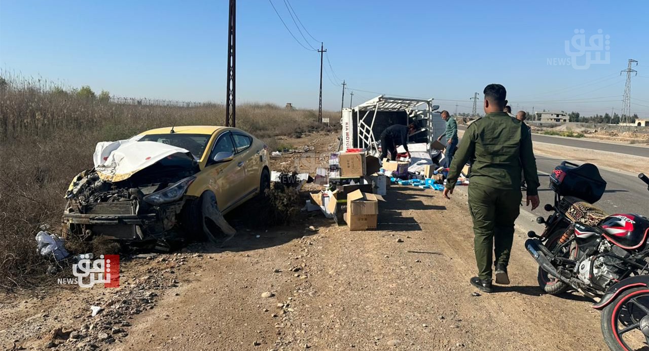 مصرع امرأة و8 إصابات "حرجة" بحادثي سير في ديالى وبغداد