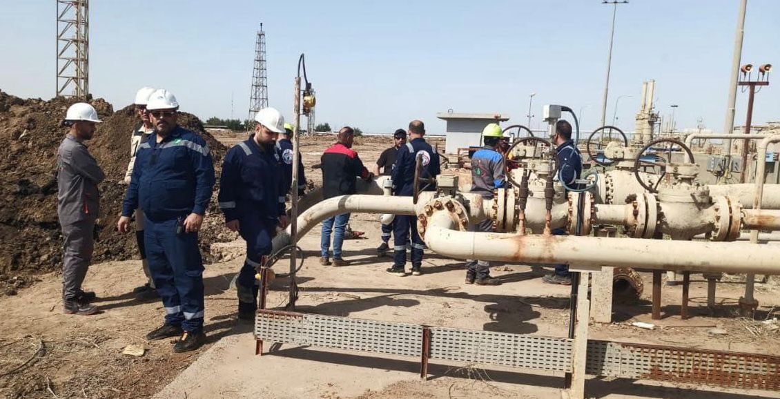 لأول مرة في العراق.. استثمار الغاز المحروق في حقل شرق بغداد