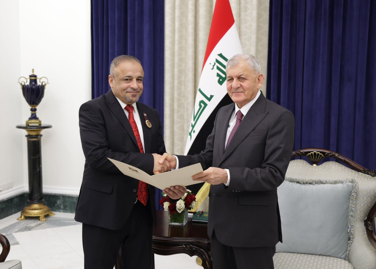 Iraq's President receives new Saladin governor