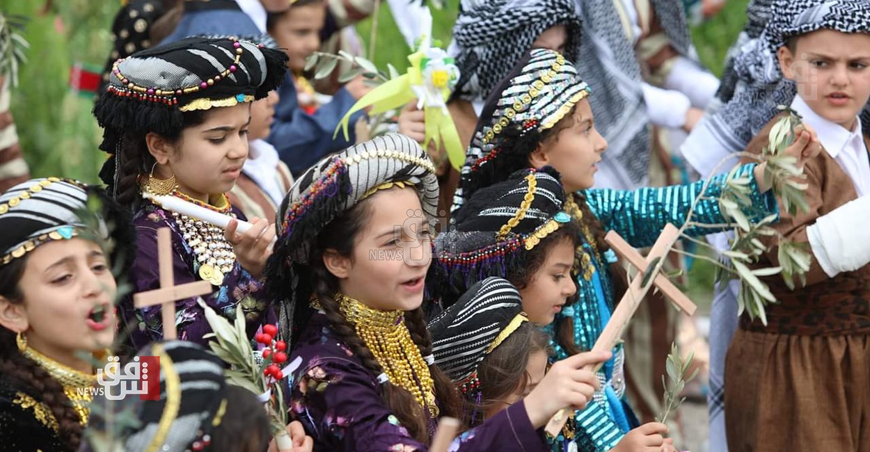 Christians celebrate Palm Sunday in Qush