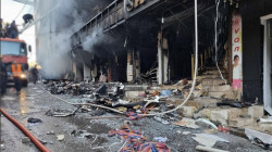 اندلاع حريق كبير  داخل سوق شعبي في إقليم كوردستان (فيديو)