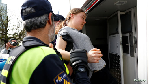 الشرطة الهولندية تعتقل ناشطة المناخ السويدية غريتا تونبري