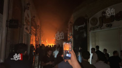 اندلاع حريق "كبير" في سوق القيصرية وسط اربيل (فيديو)