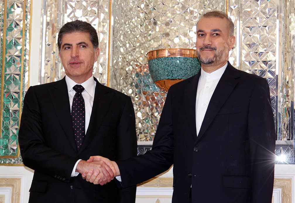 Barzanis Tehran visit dominates Iranian headlines focus on fostering ties