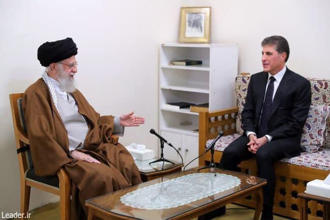 President Barzani meets Ayatollah Khamenei in Tehran