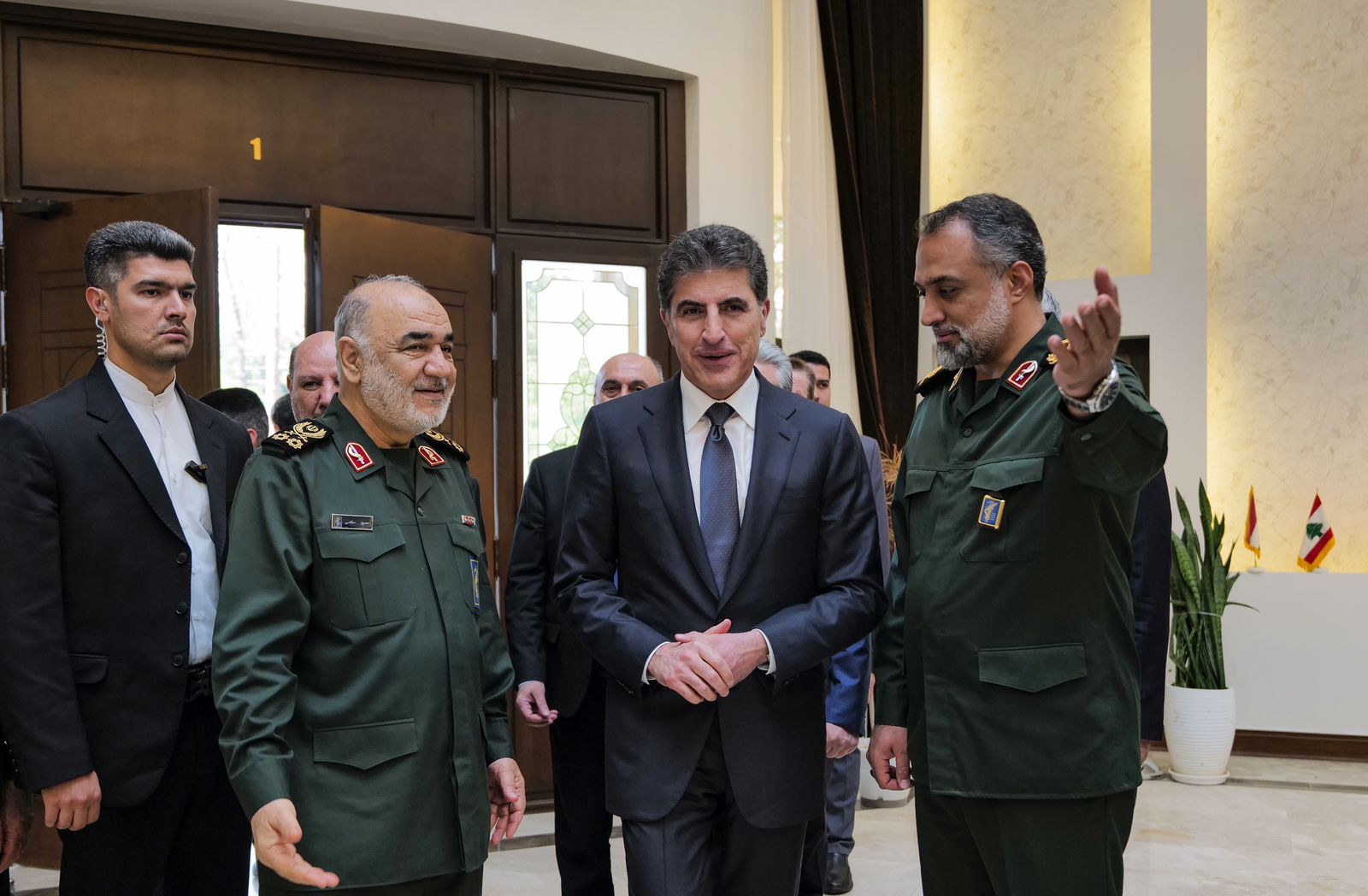 President Barzani IRGC Commander collaborate on deescalation efforts