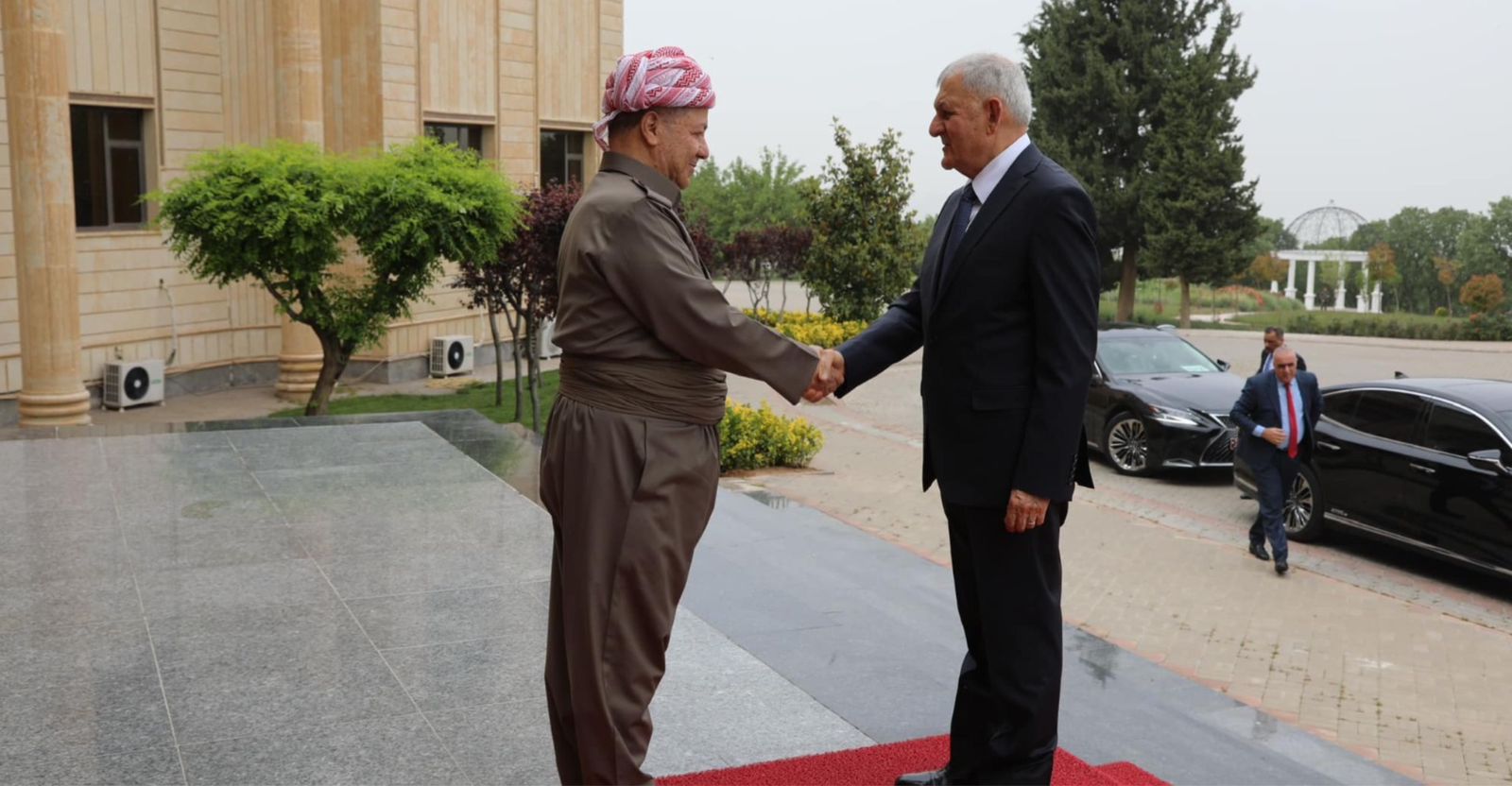 Iraqi president Kurdish leader discuss Iraqi regional affairs in Erbil Meeting