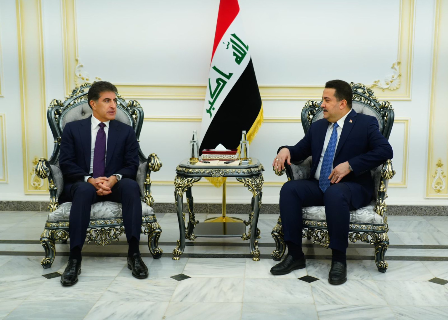 President Barzani Meets PM Al-Sudani in Baghdad